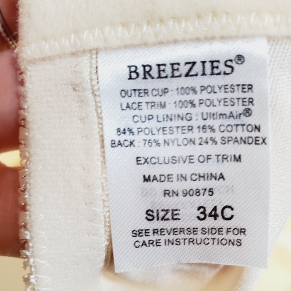 BREESIES beige underwired bra 34C - Picture 5 of 8